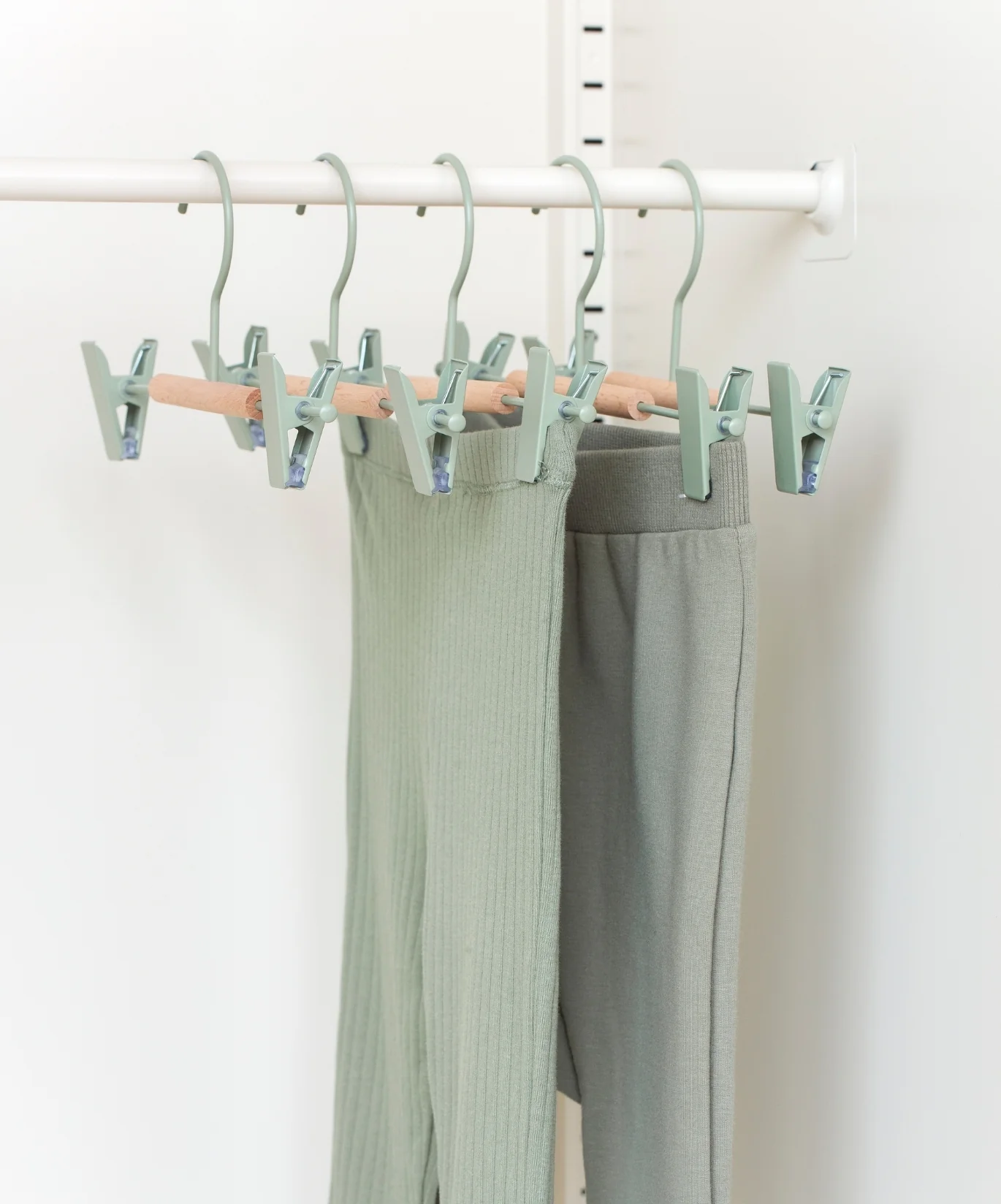 Kids Clip Hangers in Sage - Image 2
